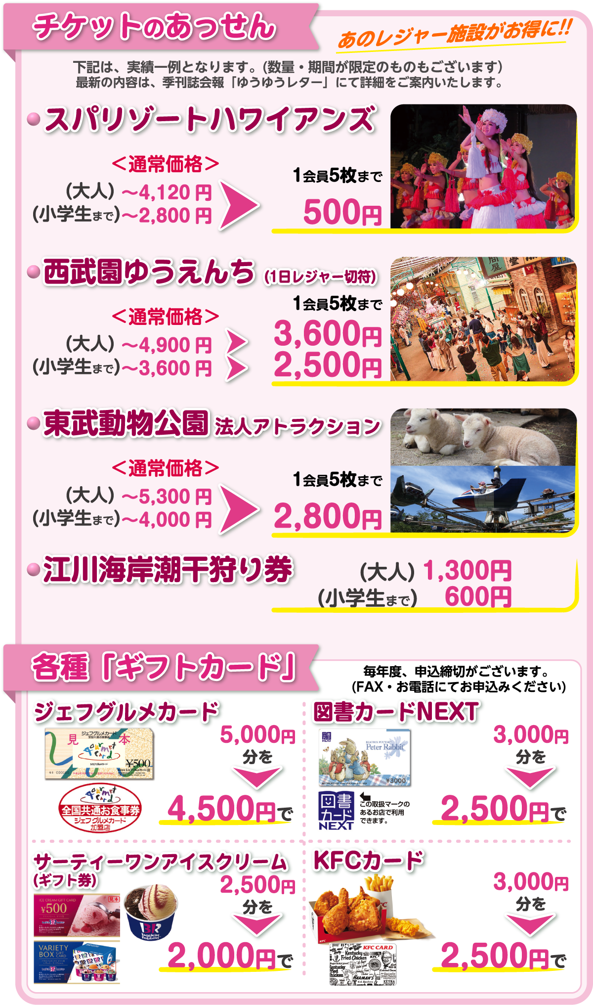 チケットのあっせん