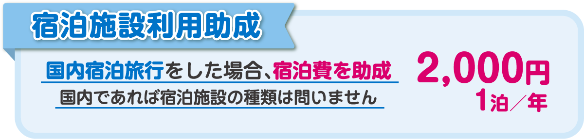 宿泊施設利用助成